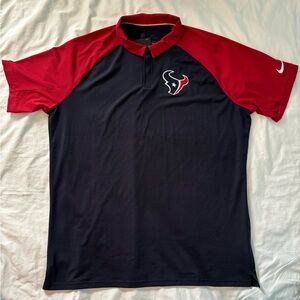 NWT Men’s Texans Football Polo Short Sleeve, Size XL, $70